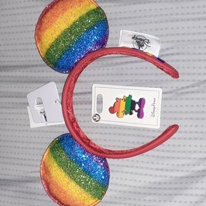 Disney | Mickey Rainbow Ears and Pin Set Minnie Ears